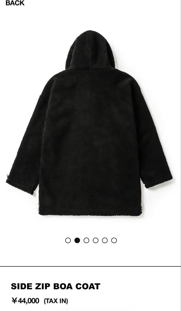 【新品未開封 激レア在庫ラスト】NILDUE SIDE ZIP BOA COAT