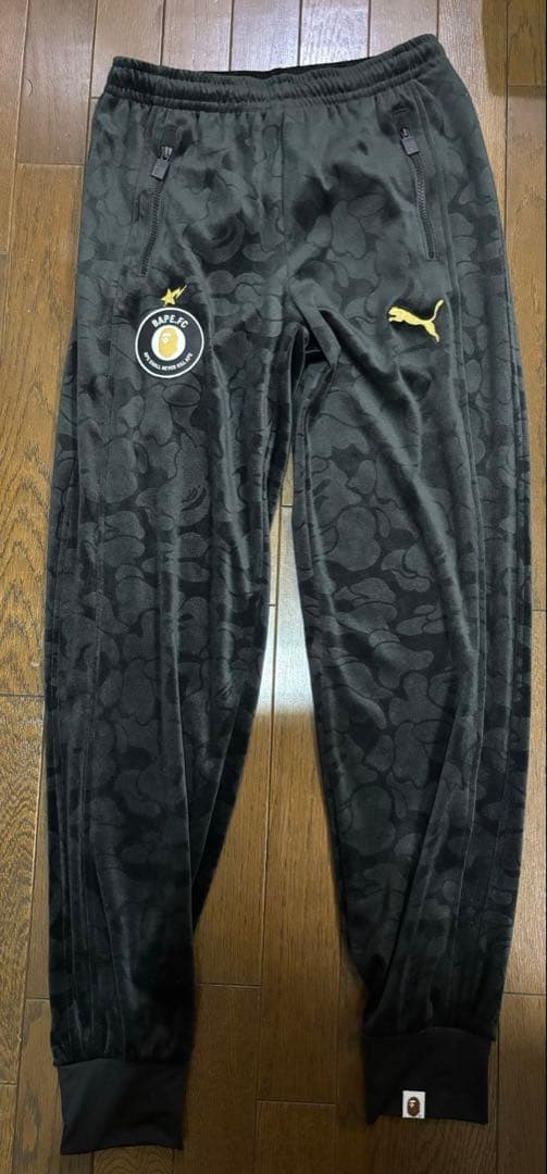 BAPE ×PUMA ブラックカモ ベロア セットアップジャージ