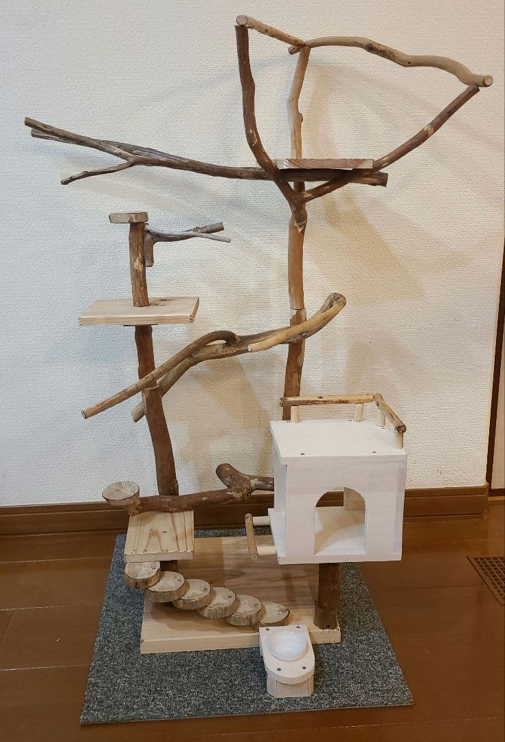 ③ ☆てん☆オーダーバードアスレチック　流木　ハンドメイド