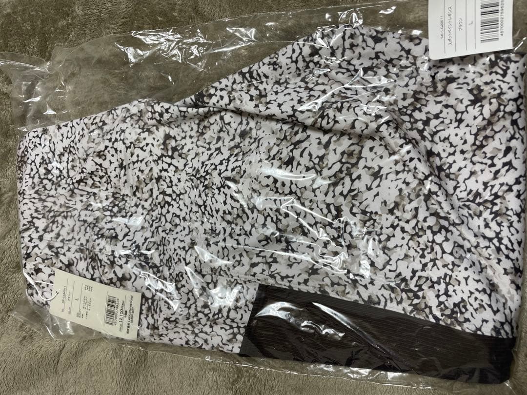 【SUKALA】スポットペイントレギンス ブラウン　Lサイズ