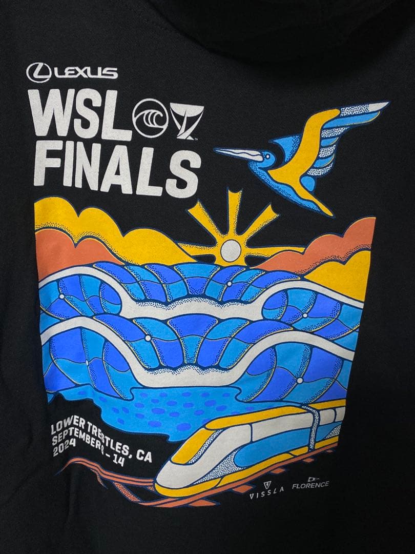 ★限定品★FLORENCE ジョンジョン WSL Finals パーカー黒 M★