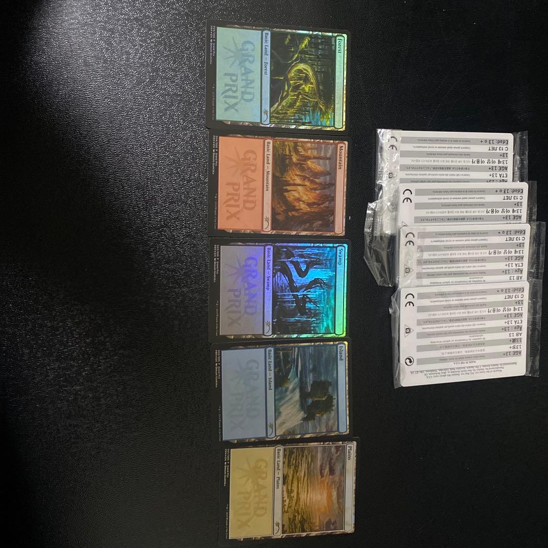 MTG 2018年GPプロモ基本土地FOIL5枚。　5セット