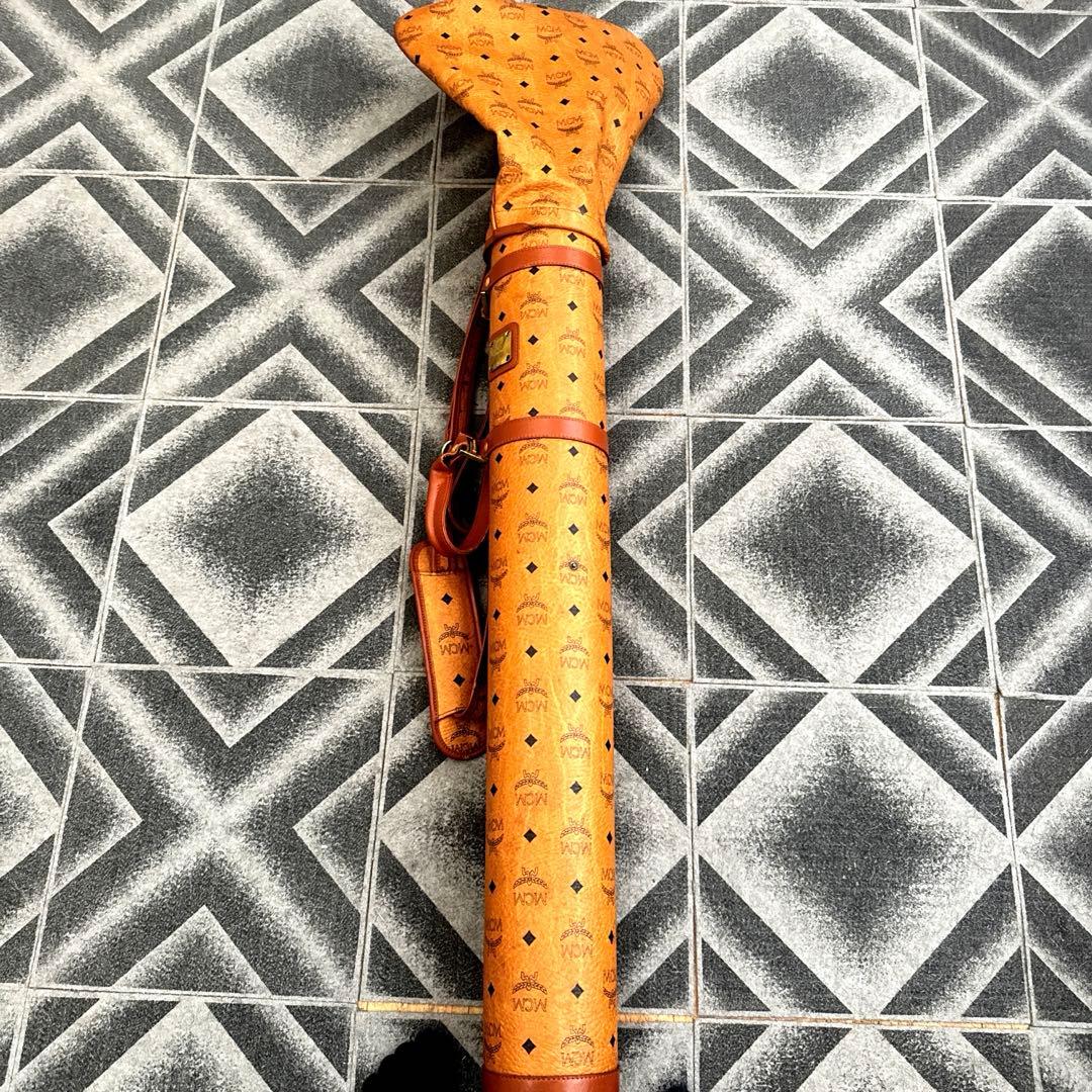 MCM レザーキャディバッグ ベージュ