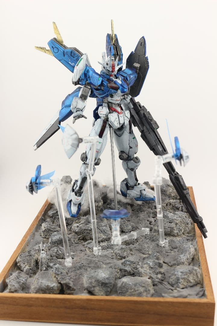 HGガンダムエアリアル改修型　完成品　ジオラマのセット