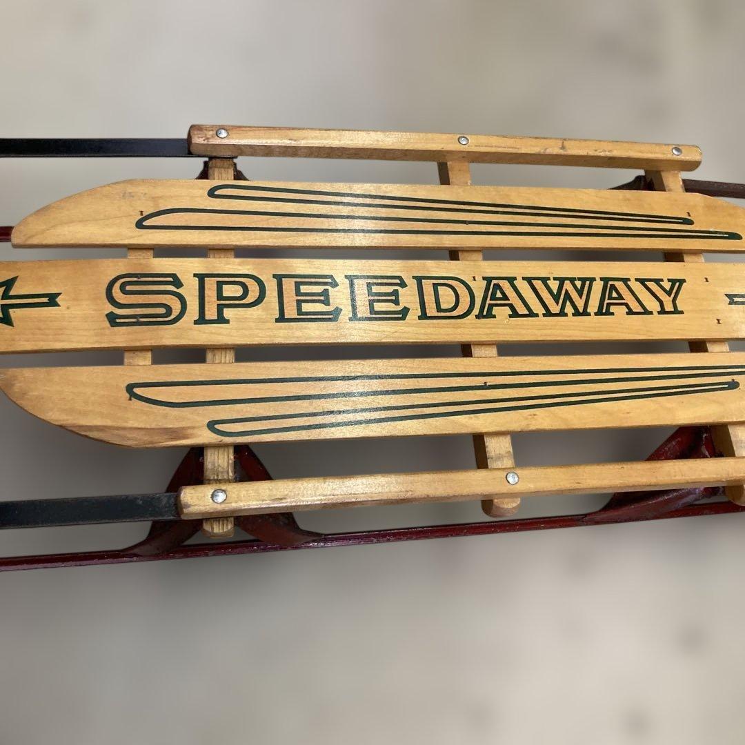 yo-132 【レア】SPEEDAWAY 木製ヴィンテージソリ