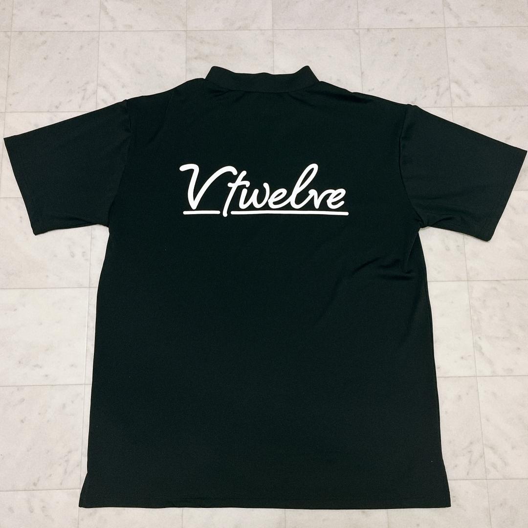 Ｖ12 ヴィトゥエルヴ 半袖 ハーフジップ モックネック ゴルフウェア Ｌ