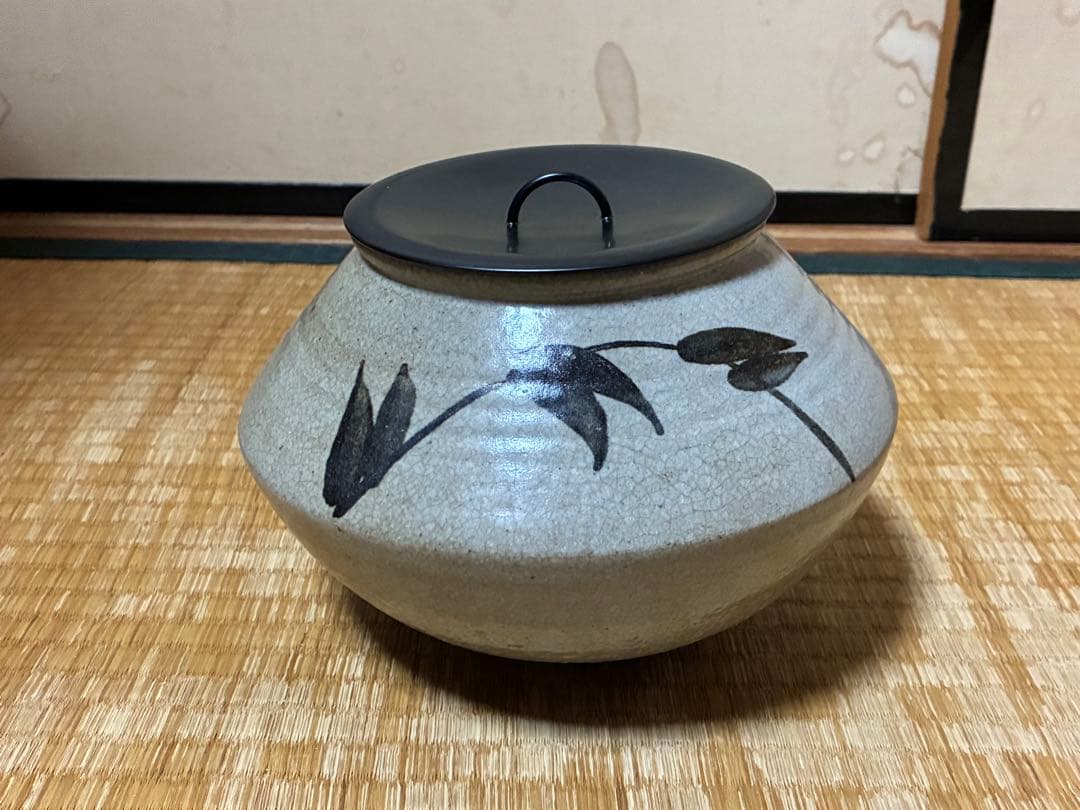 茶道具 絵唐津 唐津 水指 木箱入 時代物