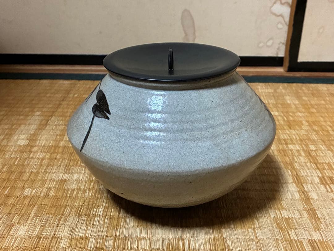 茶道具 絵唐津 唐津 水指 木箱入 時代物