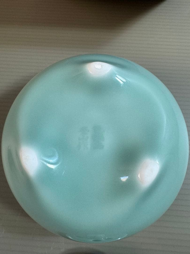 1546 鍋島焼　青磁　香炉　2客　未使用