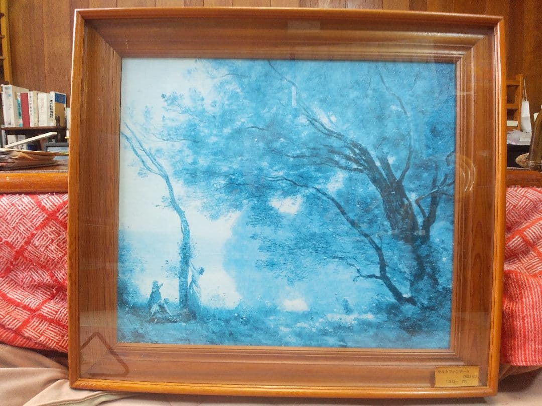 洋画 風景画の巨匠 カミーユ・ コロー (複製画) F10号 額入り