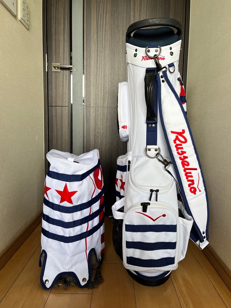 美品希少ラッセルノRusseluno スタンド型キャディバッグ　完売品　ルチャ