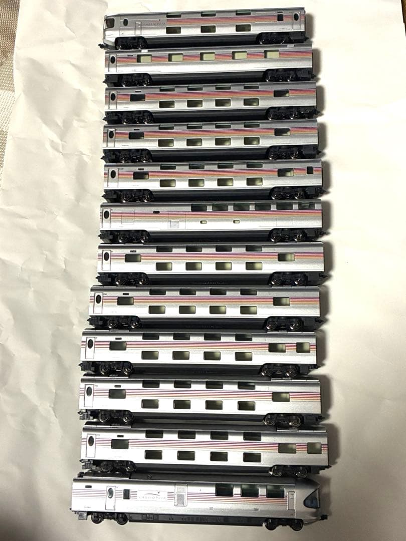 E26系カシオペア客車12両　tomix ライト点灯確認済