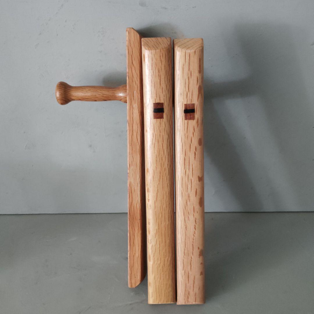 トンファー　3個セット　沖縄空手　古流武術　古武道　日本製　全長44cm　赤樫