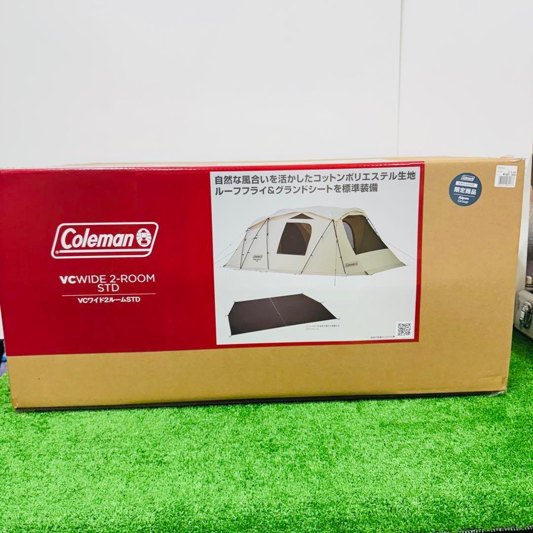 新品未開封 Coleman コールマン VCワイド2ルームSTD デザートサンド