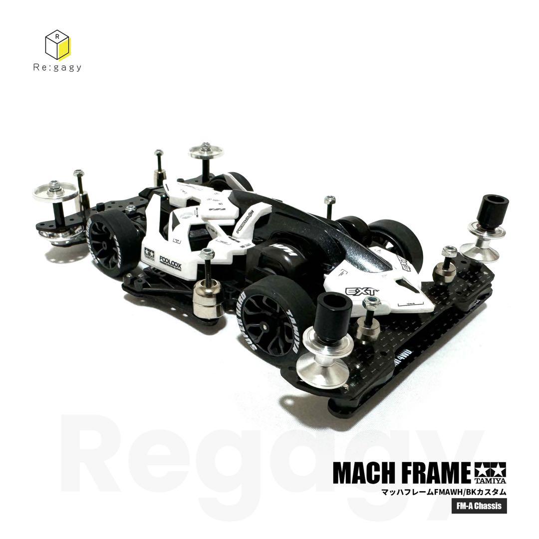 ミニ四駆 マッハフレーム FMAWH/BKカスタム フルベアリング 完成品未走行