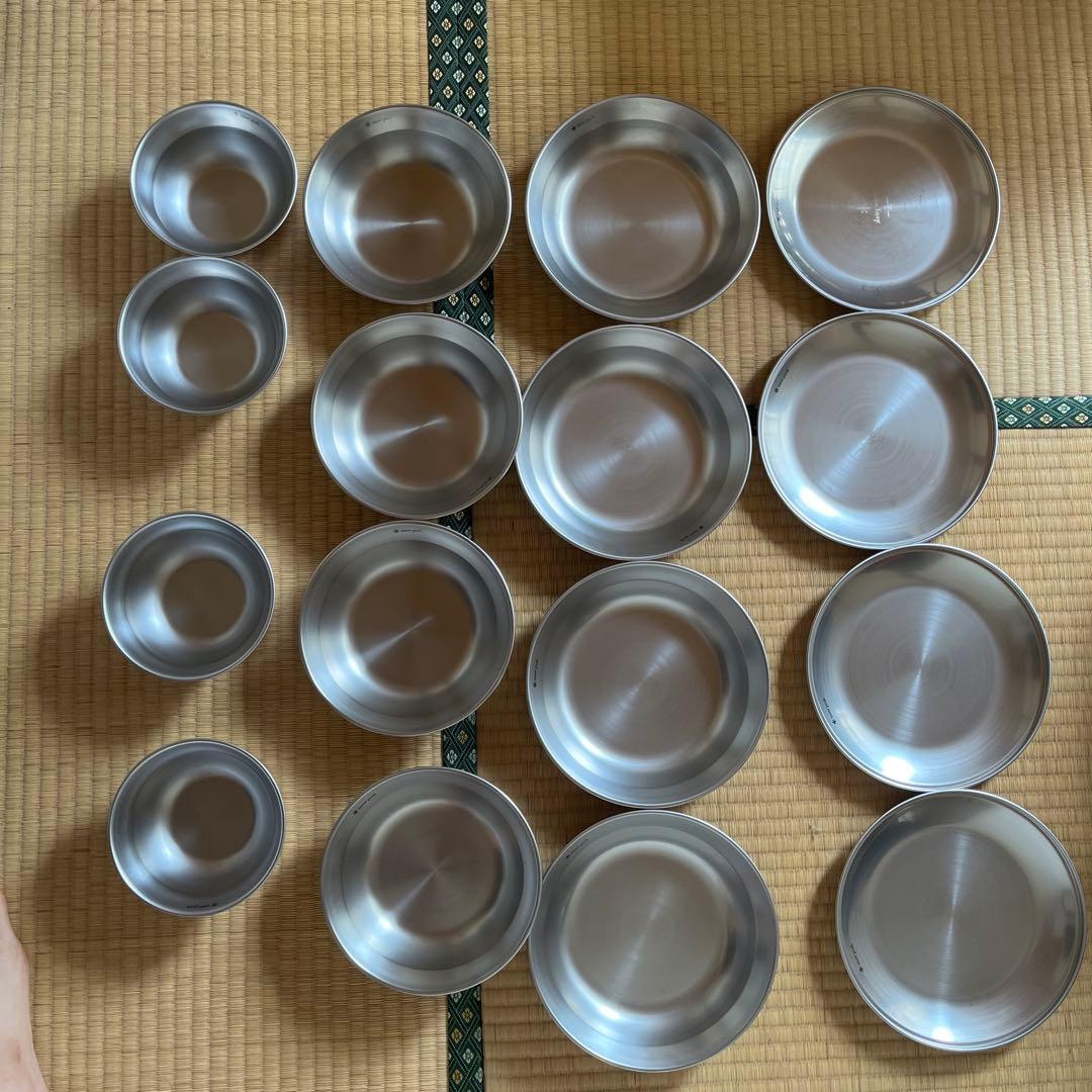 スノーピーク ステンレス テーブルウェア ファミリー セットL 4×4　16点