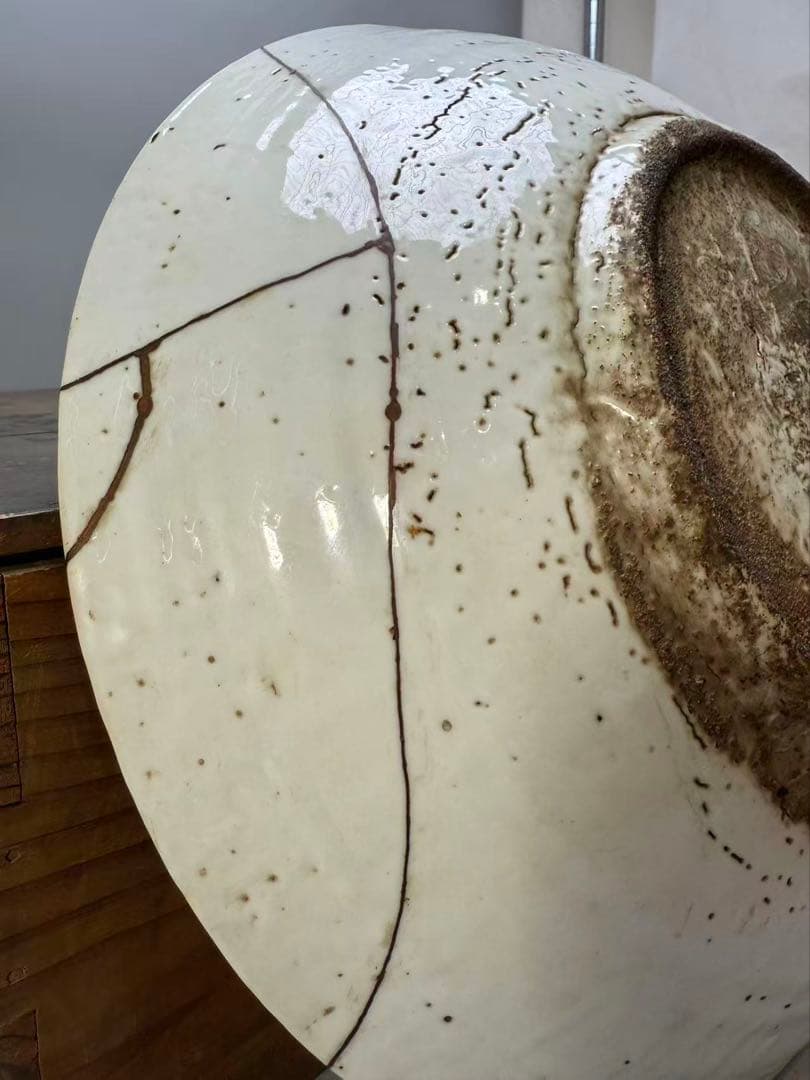 DT519 中国美術 呉須 楼閣山水図 大鉢 皿 明末期