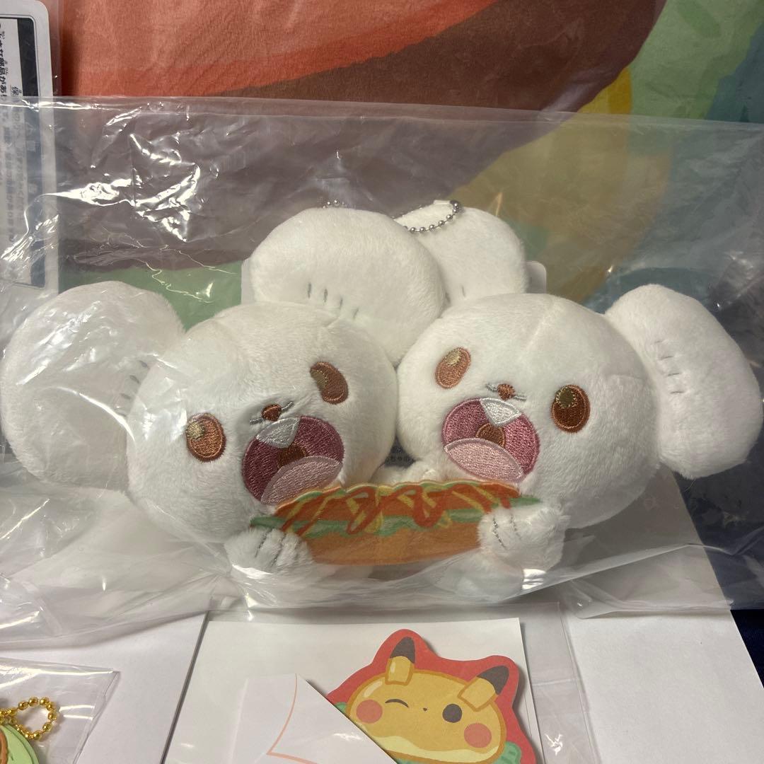 ポケピース　一番くじ　ぬいぐるみ　D賞　ピカチュウ　F賞　ワッカネズミ　ヒバニー