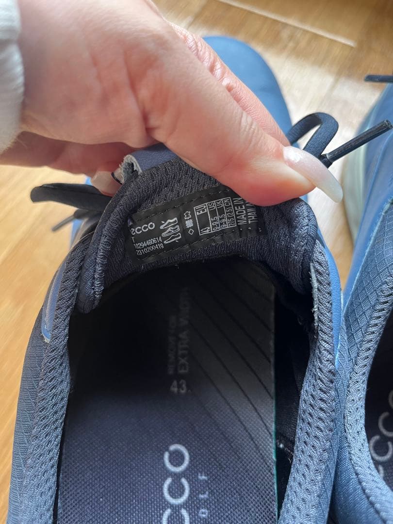 ECCO ゴルフシューズ ブルー