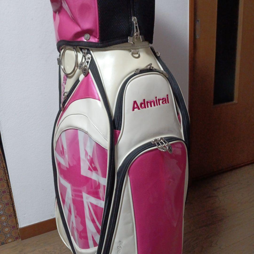 Admiral ユニオンジャック スタンドキャディバッグ★ピンク