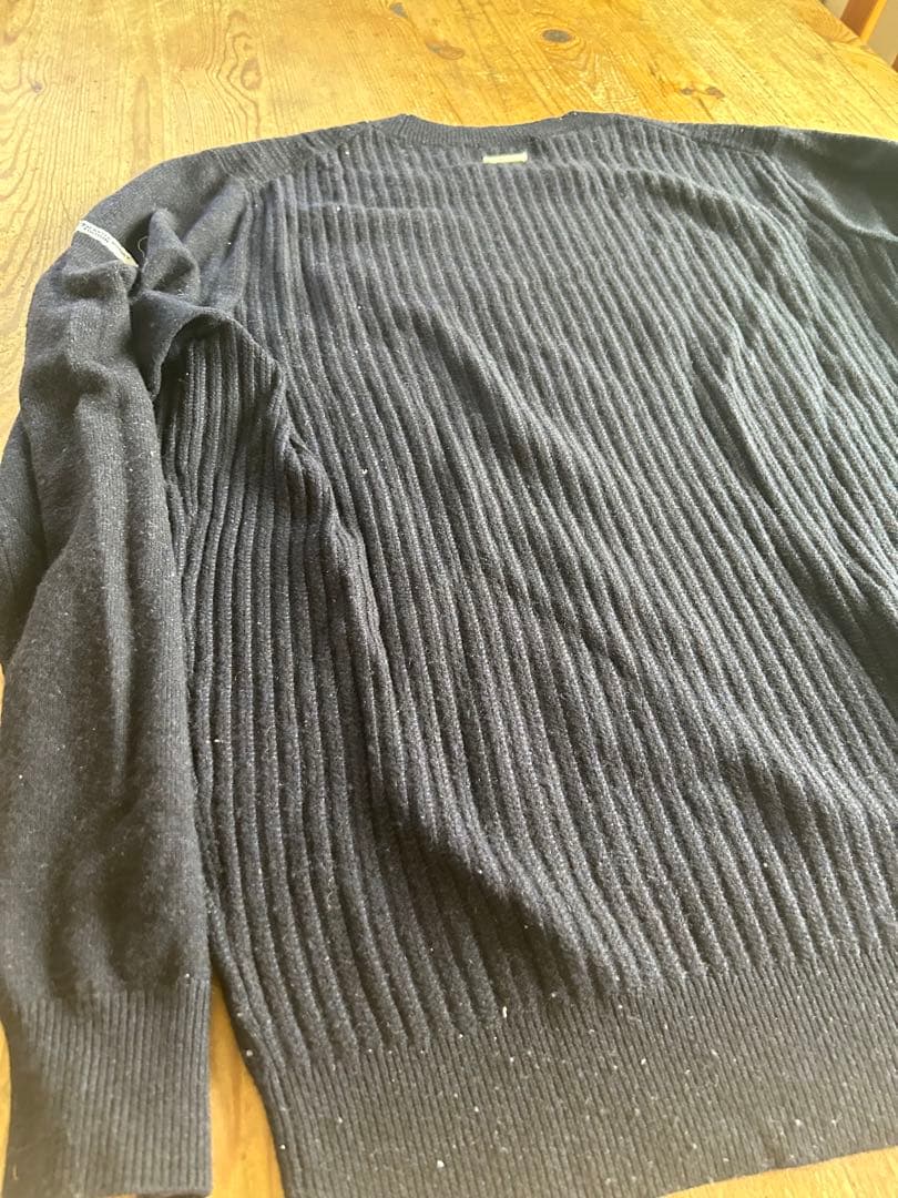 ■ マスターバニー　メンズ　L ネイビー　ゴルフ　 ニット カシミヤ　5 紺