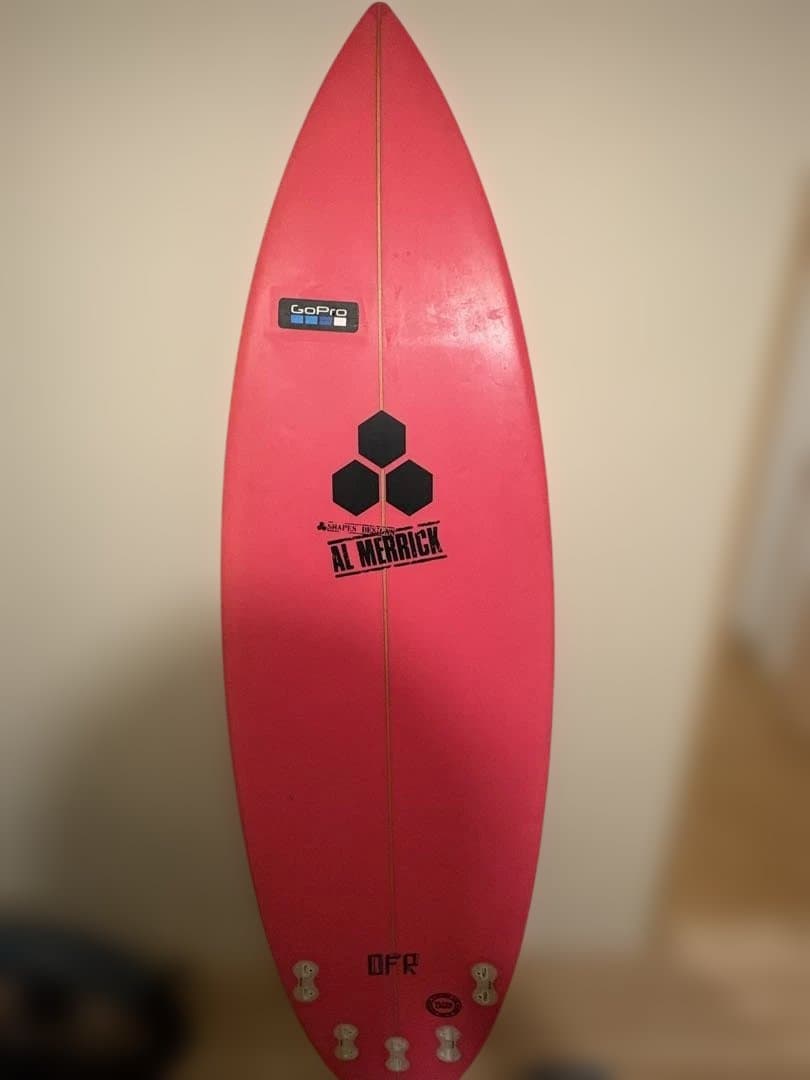 AL MERRICK 赤 ショートボード トライフィン