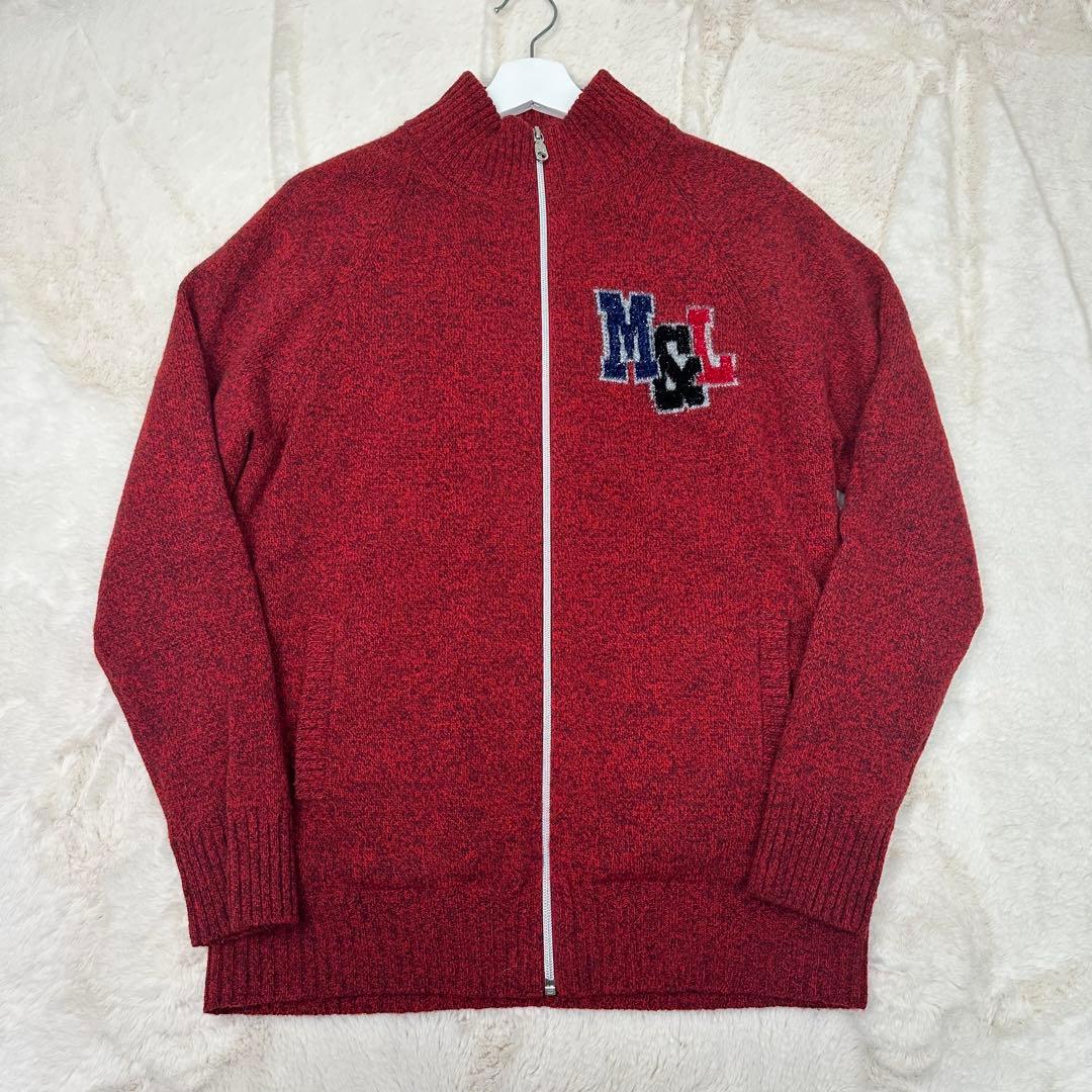 ✨希少✨MARK & LONA スカルロゴ ジップアップ ニット L