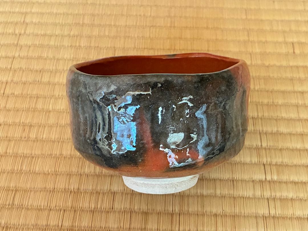 茶道具　『赤楽茶碗』　7代目和樂 作