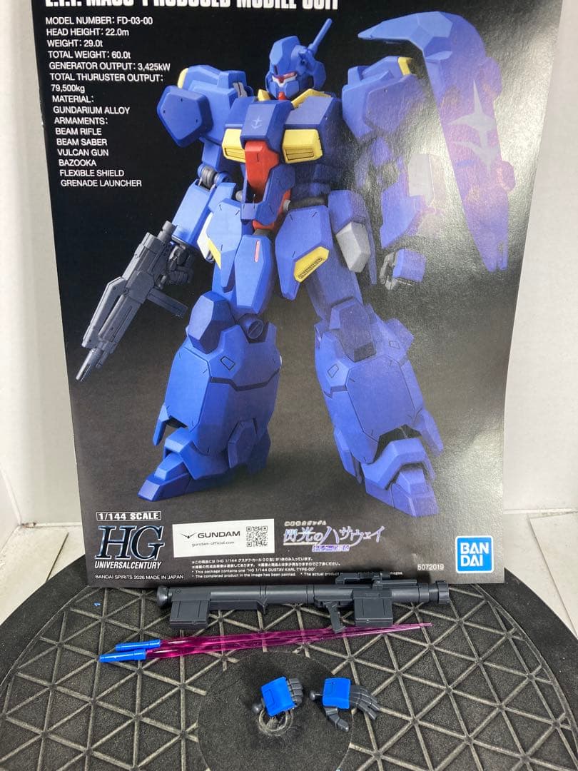 HG 1/144 グスタフ・カール００型 完成品 ガンダム 閃光のハサウェイ