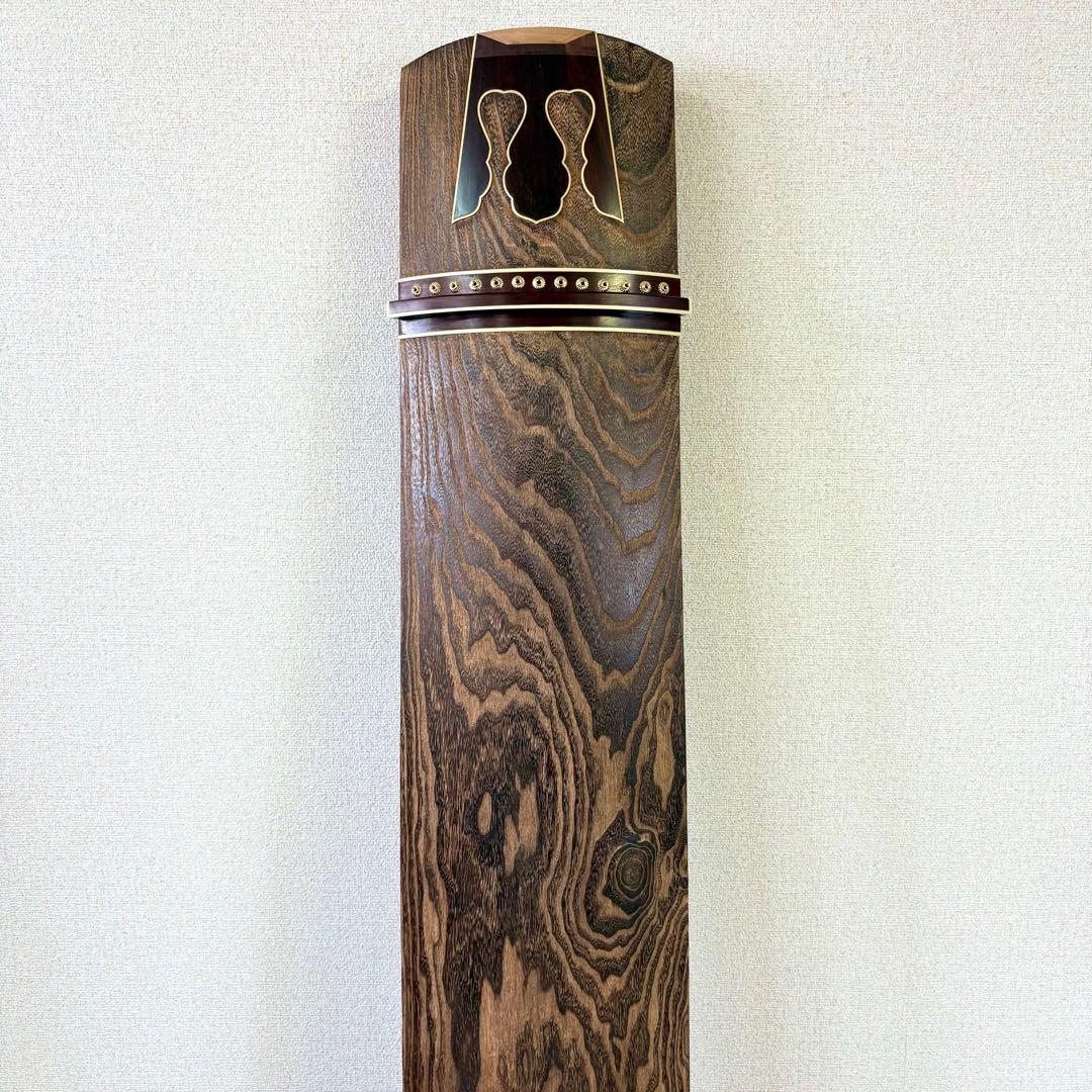 新品未使用 お琴 フルセット付属品付 上角すだれ彫 定価35万円相当 糸張り込