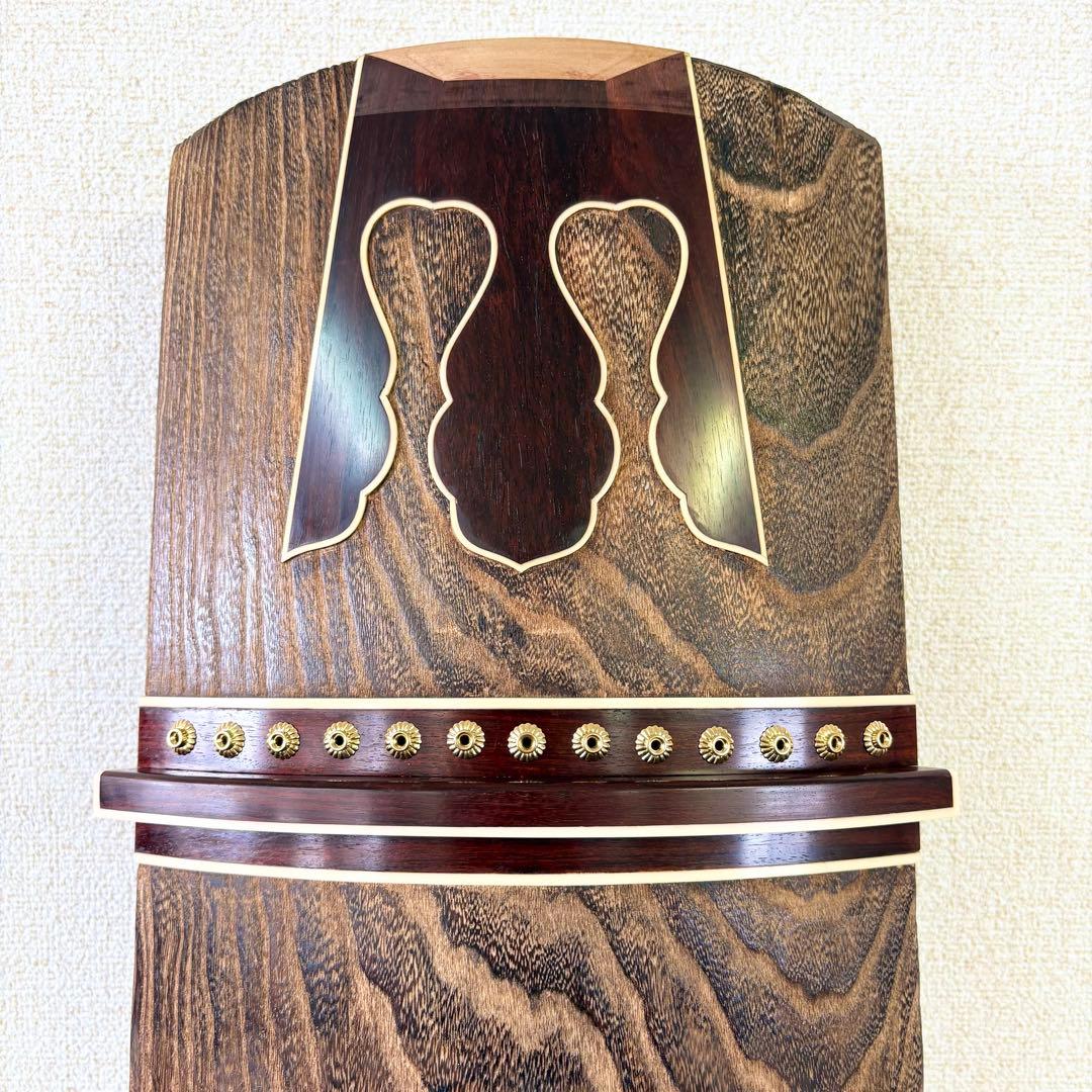 新品未使用 お琴 フルセット付属品付 上角すだれ彫 定価35万円相当 糸張り込