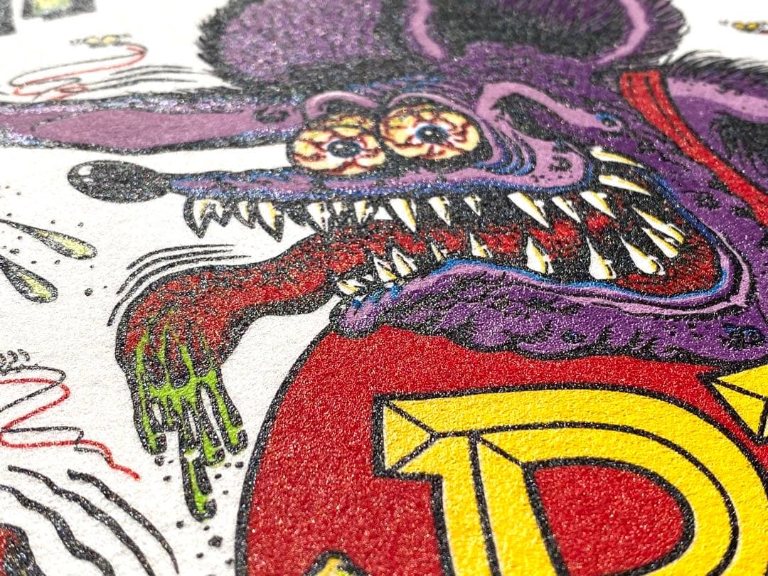 1992 Rat Fink Poster フェルト紙プリント •正規オリジナル品