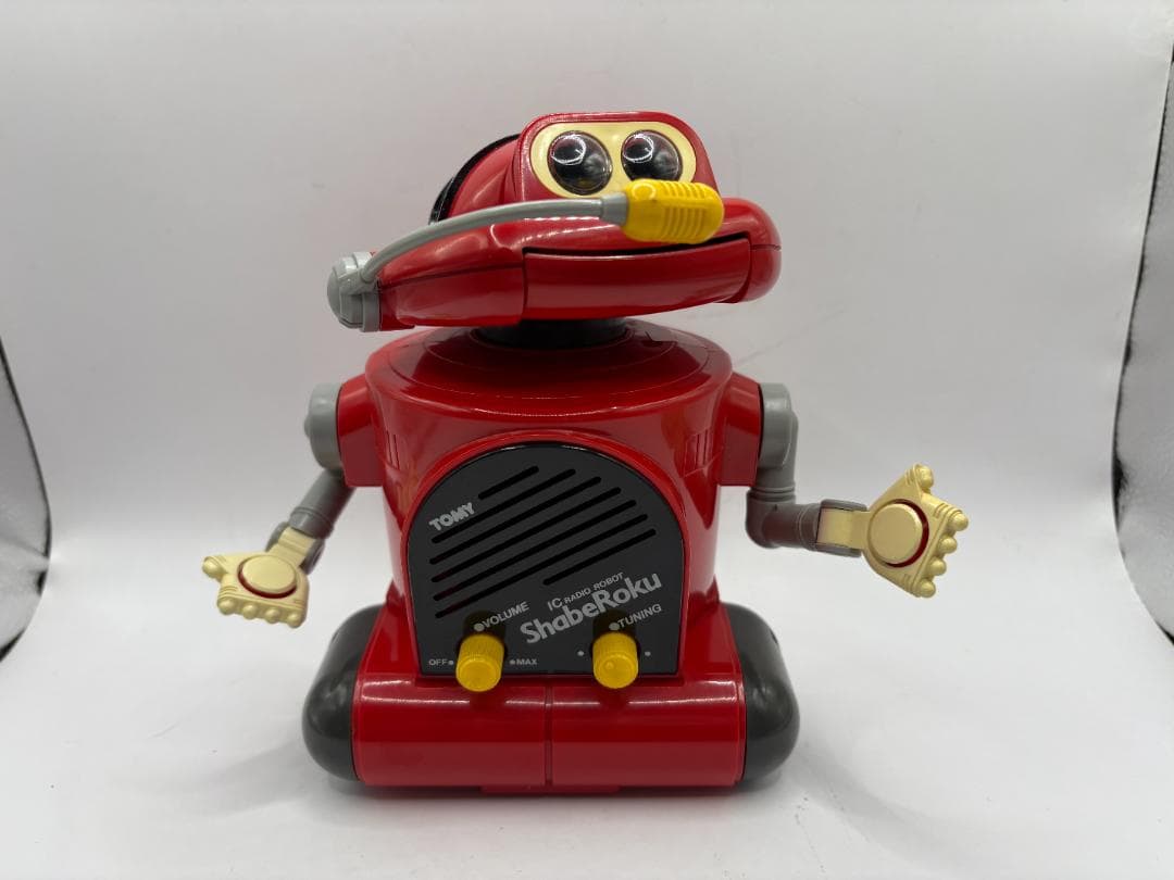 おしゃべりラジオロボ しゃべろく レッドカラー トミー TOMY レトロ