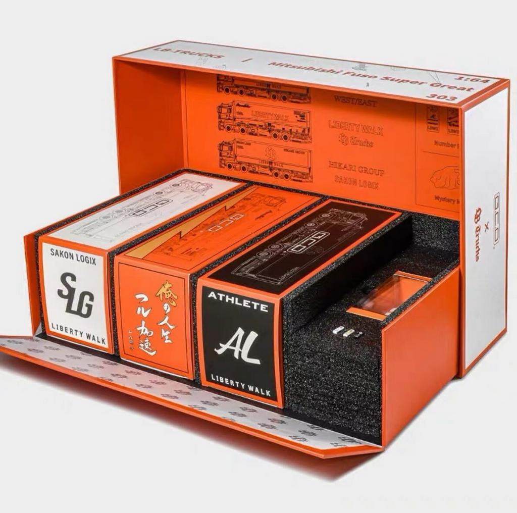 GCD 1/64 三菱 ふそう LB-TRUCKS リバティウォーク 3台セット