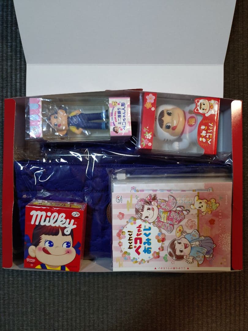 新品☆不二家 福袋「福来たる！ペコちゃん ミルキーBOX 2026」抜き取りなし