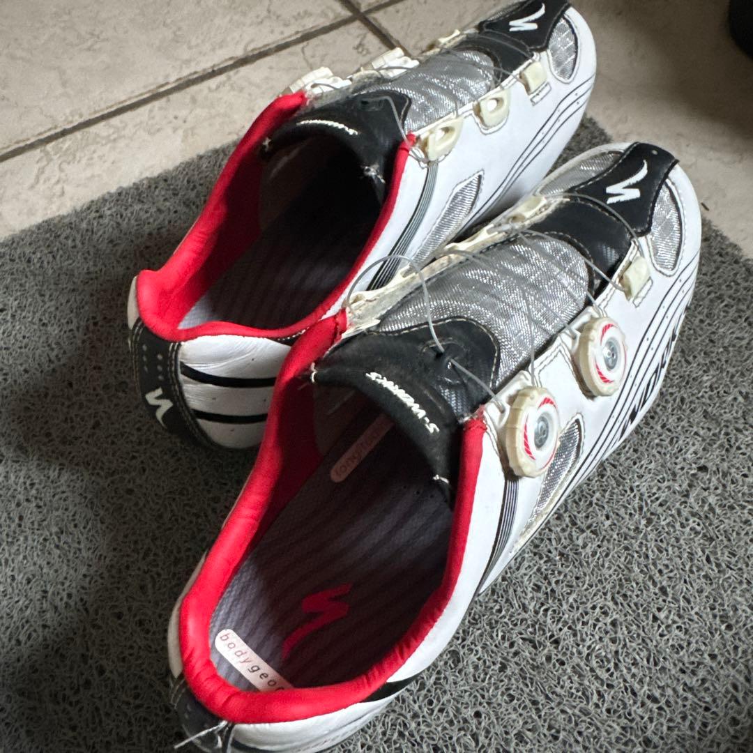 S-Works ロードシューズ ホワイト/ブラック/レッド