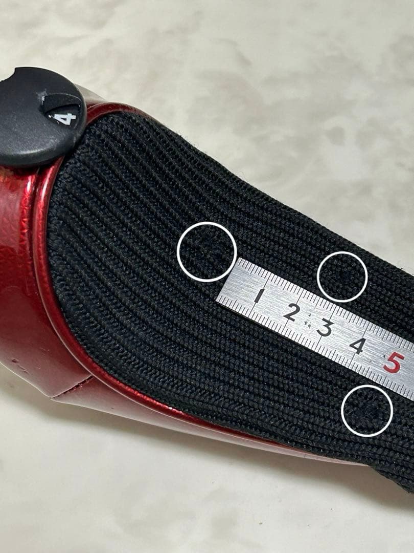 美品　マスターバニー　ツアーレッド　キャディバッグ　ヘッドカバー　エナメル　６点