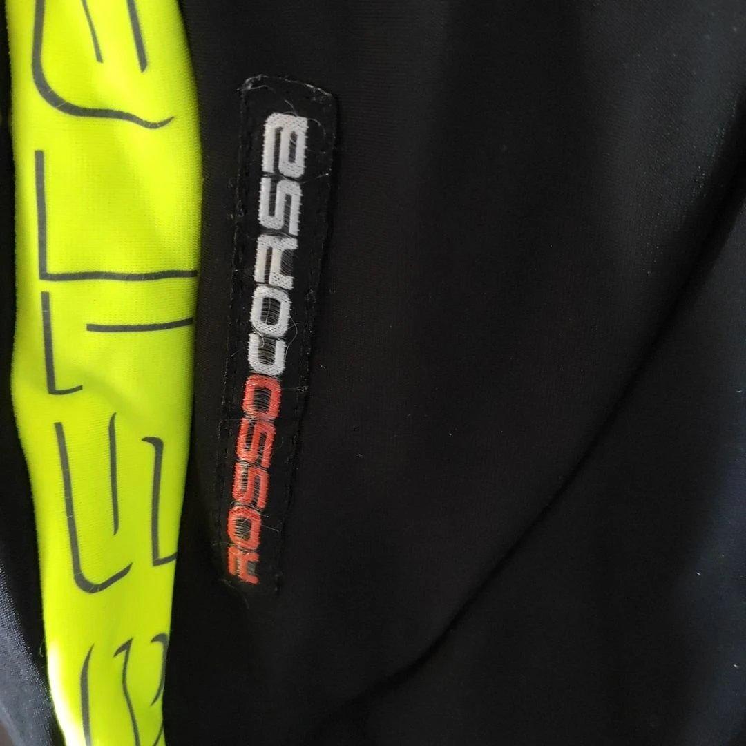 Castelli ビブタイツ ブラック/イエロー 裏起毛 防風 防寒