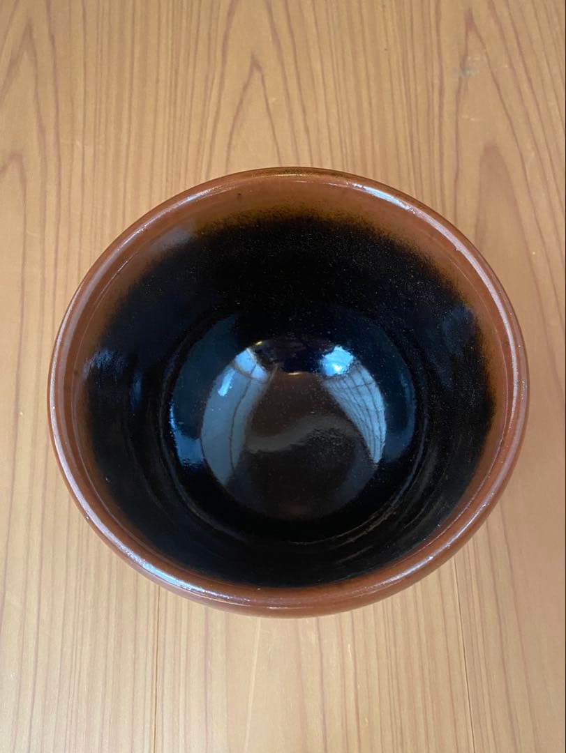 天目大丸茶碗 千峰苑作 共箱付き茶道具 抹茶腕