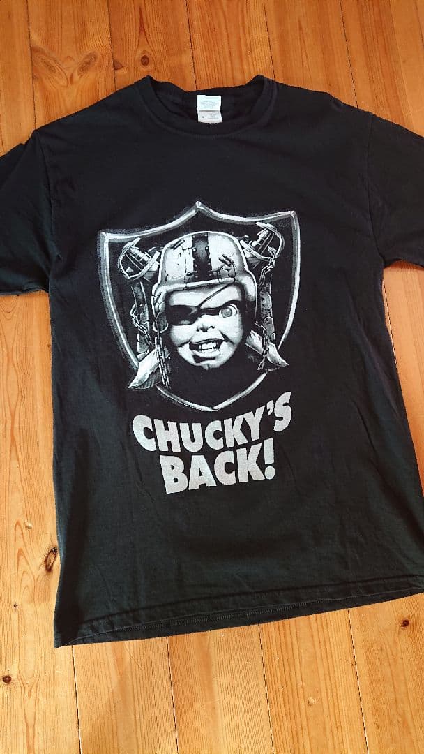 チャイルドプレー NFL ホラー レイダース チャッキー Tシャツ M