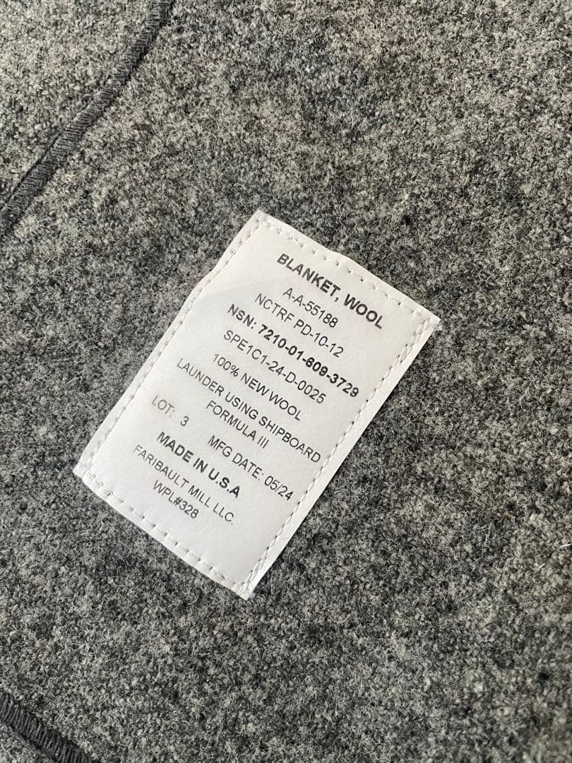 us navy ウールブランケット　デッドストック　キャンプ