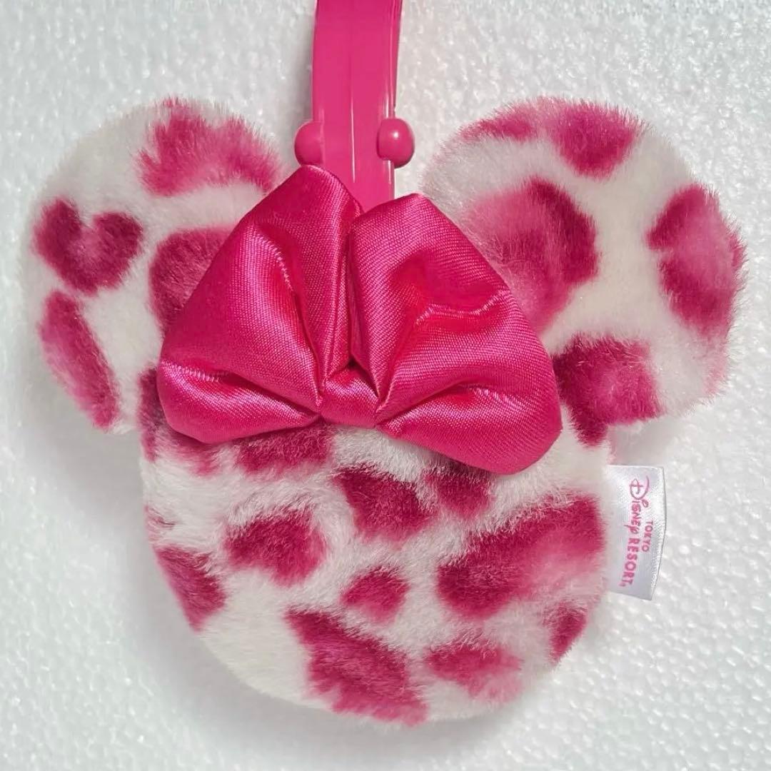 【激レア美品】ミニーピンクヒョウ柄イヤマフ　ミニパル　レオパード柄　耳あて