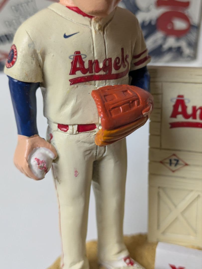 大谷翔平、 マイク・トラウト ダブルボブルヘッドフィギュア