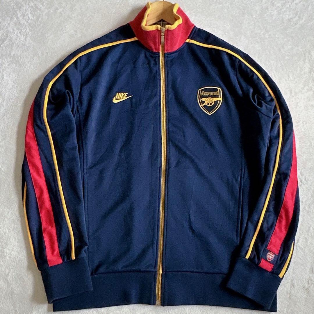 【極美品】NIKEナイキ アーセナル トラックジャケット ジャージ L 刺繍ロゴ