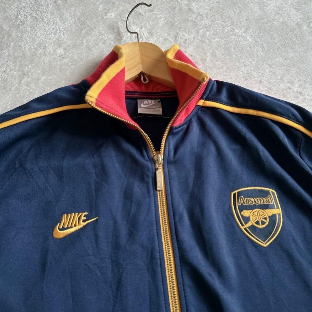 【極美品】NIKEナイキ アーセナル トラックジャケット ジャージ L 刺繍ロゴ