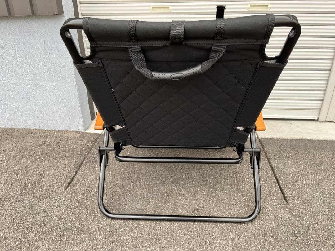 WAQ リクライニングローチェア WAQ-RLC1 折りたたみチェア ブラック
