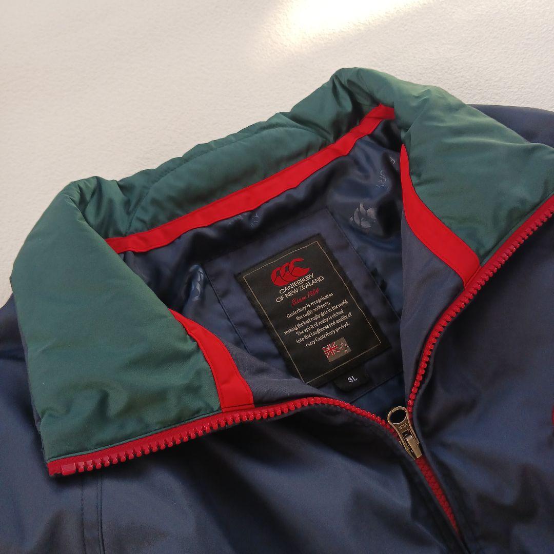 カンタベリー　ジップアップジャンパー　ブルゾン　キウイ　ロゴ刺繍　3L　ラグビー