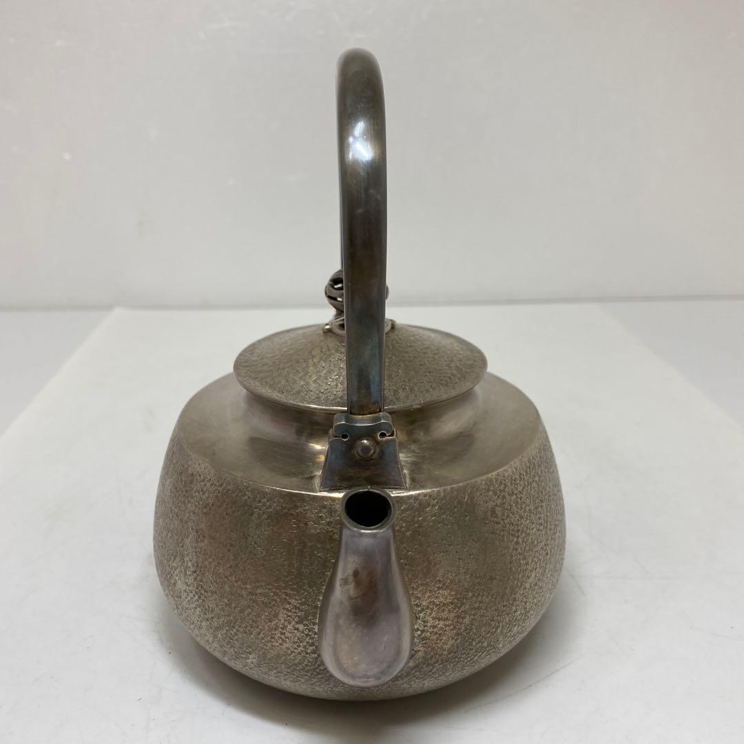 純銀刻印　槌目　銀瓶　387g トウオ　東さ7-0607☆2F