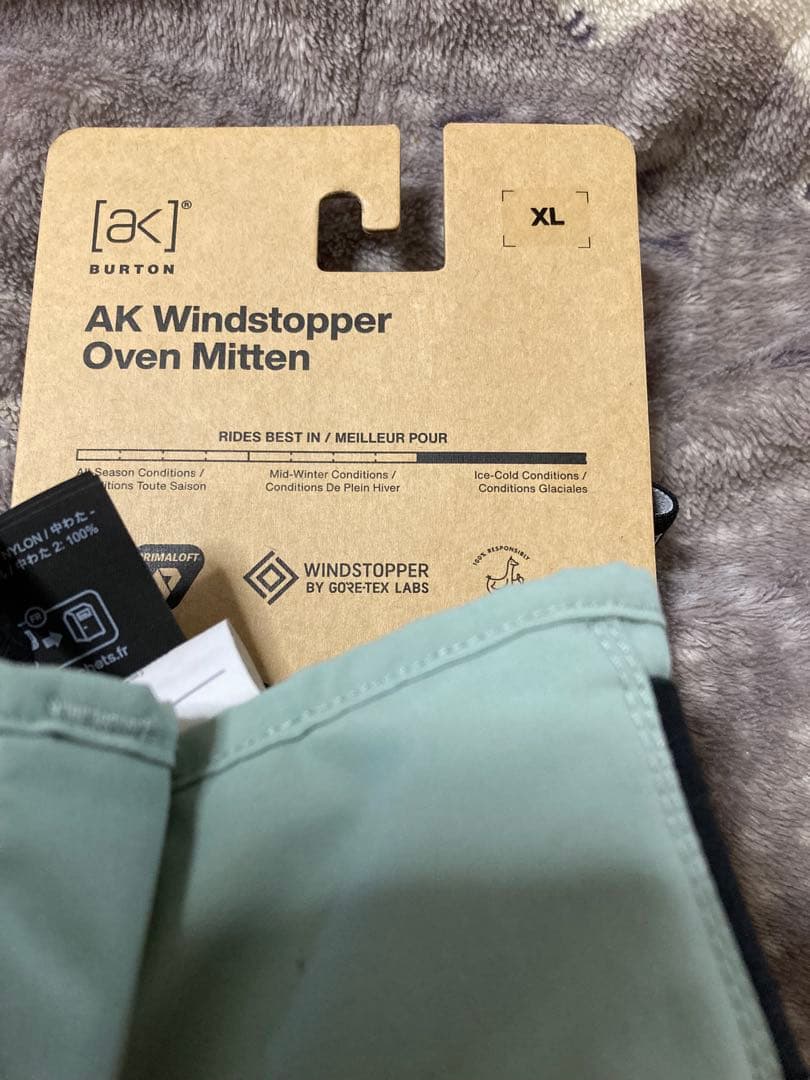 akバートン　AKウィンドストッパーOVEN MITT 定価26400円　新品