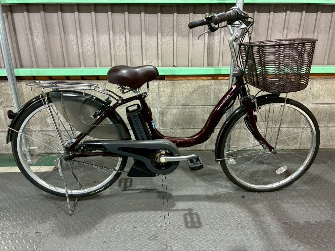 №8608電動自転車 ヤマハ パスナチュラ 26インチ✨良品バッテリー✨